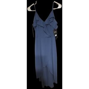 ByxBy Ruffle Lined Mini Dress Size Small Fairy Whimsy Blue